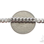 14K White Gold Solid Miami Cuban Link Chain 26 Inches 5mm 65586 - Image 4