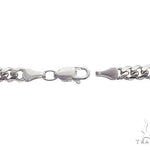 14K White Gold Solid Miami Cuban Link Chain 26 Inches 5mm 65586 - Image 5