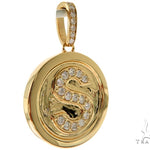 14K YG  Custom Made Initial Letter 'S' Pendant 57668 - Image 2
