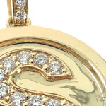 14K YG  Custom Made Initial Letter 'S' Pendant 57668 - Image 4