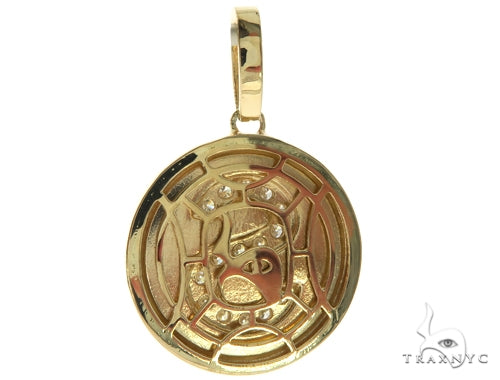 14K YG  Custom Made Initial Letter 'S' Pendant 57668 - Image 5