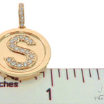 14K YG  Custom Made Initial Letter 'S' Pendant 57668 - Image 8