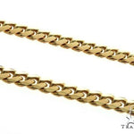 14K Yellow Gold Solid Miami Cuban Link Chain 64555 - Image 1