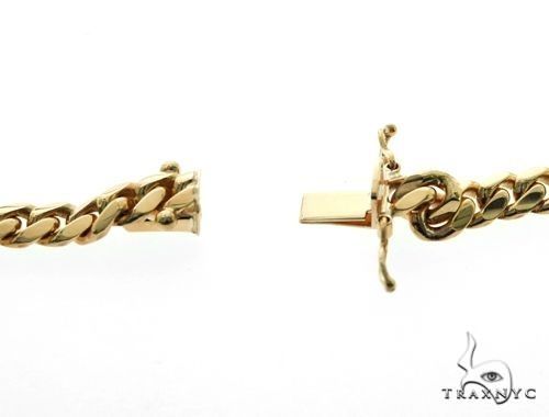 14K Yellow Gold Solid Miami Cuban Link Chain 64556 - Image 6