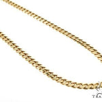 14K Yellow Gold Solid Miami Cuban Link Chain 64559 - Image 2