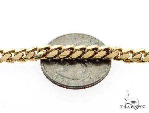 14K Yellow Gold Solid Miami Cuban Link Chain 64559 - Image 3
