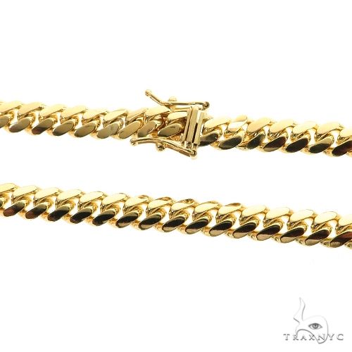 14K Yellow Gold Solid Miami Cuban Link Chain 6mm 24 Inches 65354 - Image 5