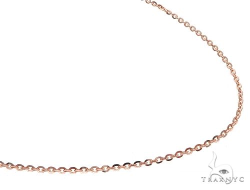 14K Rose Gold Mirror Rolo Chain 22 Inches 1mm   65593 - Image 1