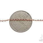 14K Rose Gold Mirror Rolo Chain 22 Inches 1mm   65593 - Image 3