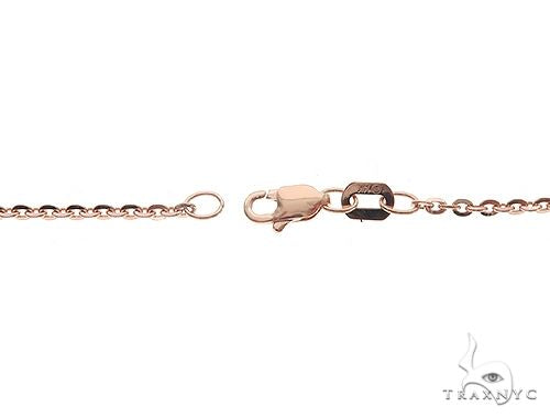 14K Rose Gold Mirror Rolo Chain 22 Inches 1mm   65593 - Image 4