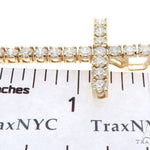 14K YG Prong Diamond Latin Cross Crucifix 58641 - Image 7