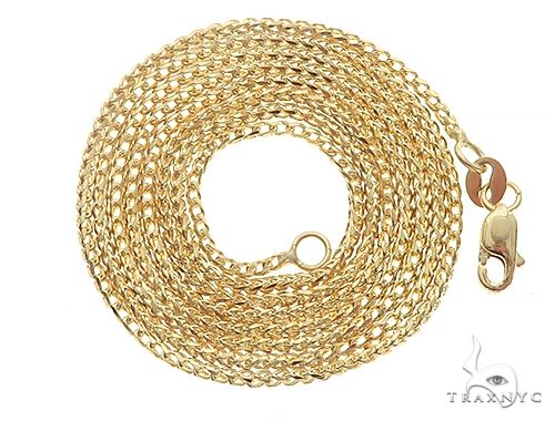 14k Yellow Gold Solid Franco 20 Inches 1.3mm 65605 - Image 3
