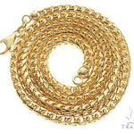 14K Yellow Gold Solid Franco Link Chain 22 Inches 3.9mm   65596 - Image 3