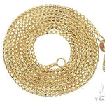 14k Yellow Gold Solid Franco Chain 24 Inches 1.3mm 65606 - Image 3