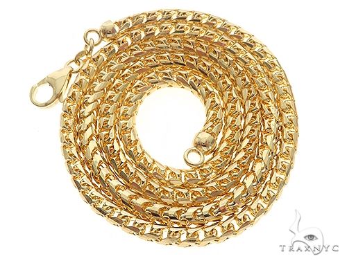 14k Yellow Gold Solid Franco Chain 26 Inches 3.9mm   66027 - Image 3