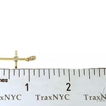 14K Yellow Gold Bazel Cross 65663 - Image 7