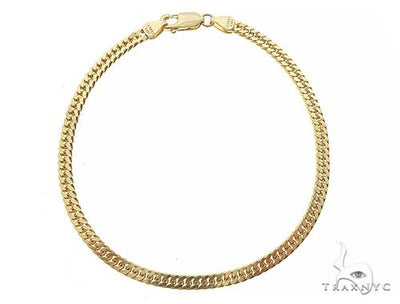 14K Yellow Gold Double Curb Link Bracelet 8 inches 3.8mm 7.69 gm 65195
