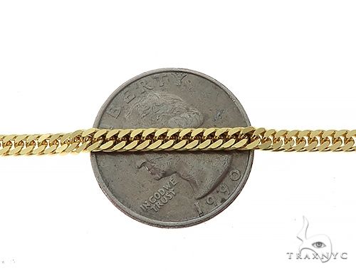 14K Yellow Gold  Double Curb Link Bracelet 8 inches 3.5mm 65195 - Image 3