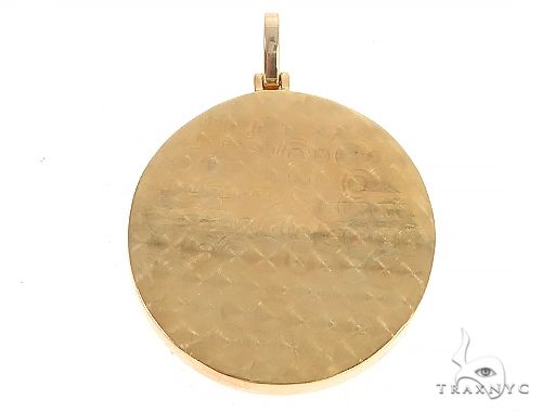 14K Yellow Gold 1.5 Inch Bitcoin Pendant 65124 - Image 3