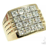 14K Yellow Gold 16 Stones Diamond Ring 66177 - Image 1