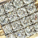 14K Yellow Gold 16 Stones Diamond Ring 66177 - Image 3