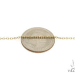 14K Yellow Gold Cable Link Chain 22 Inches 1.4mm   64397 - Image 3