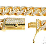 14K Yellow Gold 26 Inches Diamond Chain with Custom Diamond Lock 63947 - Image 6