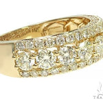 14K Gold 3 Row Diamond Ring 66174 - Image 3