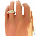 14K Gold 3 Row Diamond Ring 66174 - Image 6