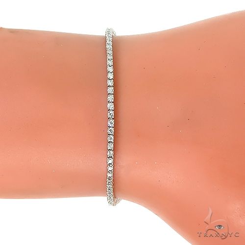 14K Yellow Gold Adjustable Diamond Bolo Bracelet 67176 - Image 4