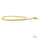 14K Yellow Gold Adjustable Diamond Tennis Bracelet 67406 - Image 2