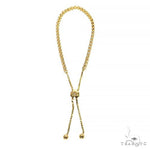 14K Yellow Gold Adjustable Diamond Tennis Bracelet 67406 - Image 3