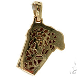 14K Yellow Gold Lean Pendant 57676 - Image 4
