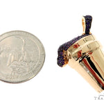 14K Yellow Gold Lean Pendant 57676 - Image 5