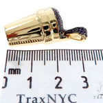 14K Yellow Gold Lean Pendant 57676 - Image 6