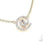 14K Yellow Gold At Sign Diamond Necklaces 65478 - Image 2