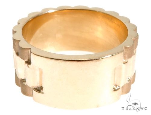 14K Yellow Gold Band 63969 - Image 5