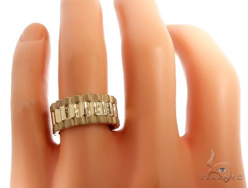 14K Yellow Gold Band 63969 - Image 8