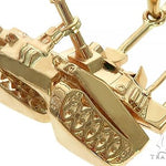14K Yellow Gold Battle Tank Pendant 66026 - Image 4