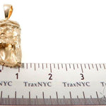 14K Yellow Gold Bezel Diamond Jesus Piece 64010 - Image 7