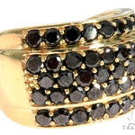 14K Yellow Gold Black Diamond Band 61502 - Image 1