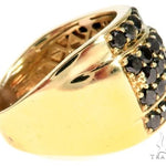 14K Yellow Gold Black Diamond Band 61502 - Image 4