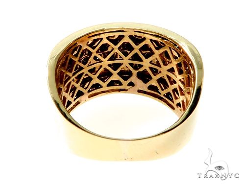 14K Yellow Gold Black Diamond Band 61502 - Image 5