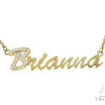 14K Yellow Gold Brianna Dimond Name Pendant 65822 - Image 1