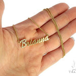 14K Yellow Gold Brianna Dimond Name Pendant 65822 - Image 4