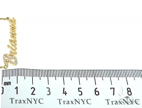 14K Yellow Gold Brianna Dimond Name Pendant 65822 - Image 8