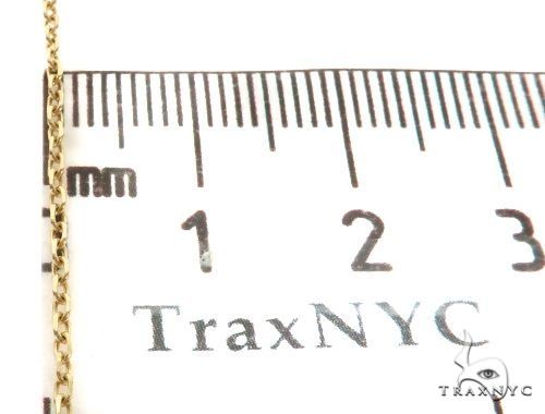 14K Yellow Gold Cable Link Chain 24 Inches 1.4mm   64398 - Image 5