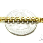 14K Yellow Gold Hollow Round Box Link Chain 20 Inches 3.5mm   36998 - Image 3