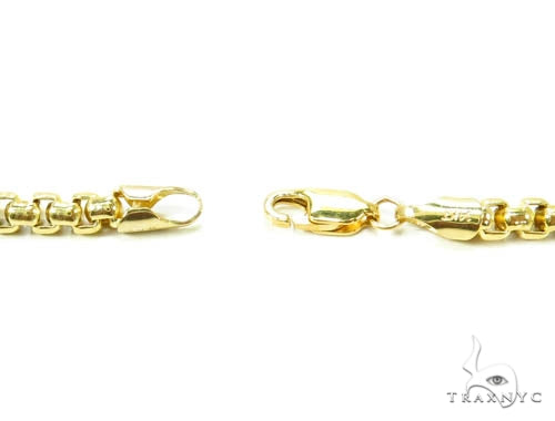 14K Yellow Gold Hollow Round Box Link Chain 20 Inches 3.5mm   36998 - Image 5