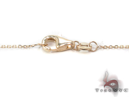 14K Yellow Gold Cross Crucifix Necklace 33977 - Image 5